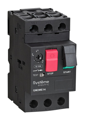 АВТ.ВЫКЛ.ЗАЩ.ДВ. GM2ME 1.6-2.5A КОМБ.РАСЦЕПИТЕЛЬ КНОП.УПР., GM2ME07