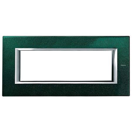 Рамка 6 модулей BTicino AXOLUTE, малахит, HA4806VS