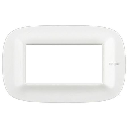 Рамка 4 модуля BTicino AXOLUTE, белый, HB4804CGW