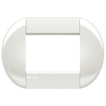 Рамка 3 модуля BTicino LIVING LIGHT, горизонтальная, белый, LNB4803BI