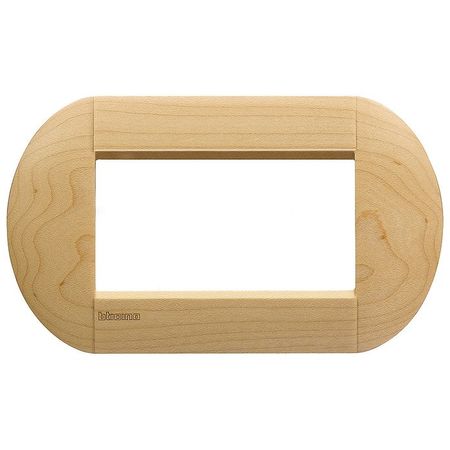 Рамка 4 модуля BTicino LIVING LIGHT, горизонтальная, клен, LNB4804LAE