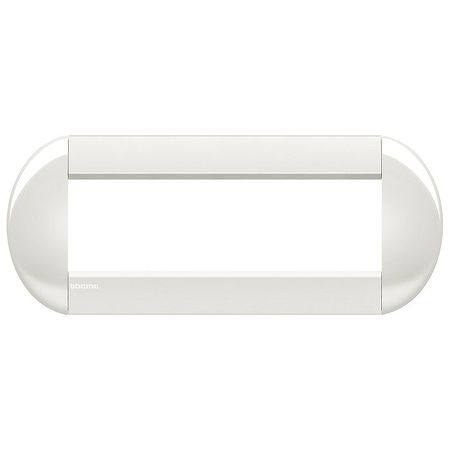 Рамка 7 модулей BTicino LIVING LIGHT, горизонтальная, белый, LNB4807BI