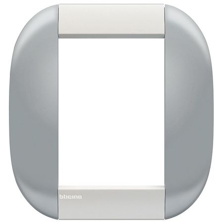 Рамка 3+3 модуля BTicino LIVING LIGHT, горизонтальная, небесный, LNB4826TS