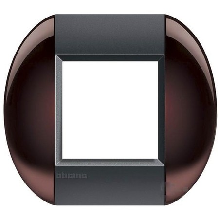 Рамка 3+3 модуля BTicino LIVING LIGHT, горизонтальная, бордовый, LNB4826TW