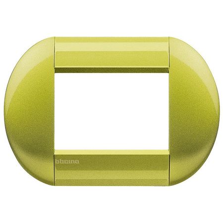 Рамка 3 модуля BTicino LIVING LIGHT, горизонтальная, лимон, LNB4803CT