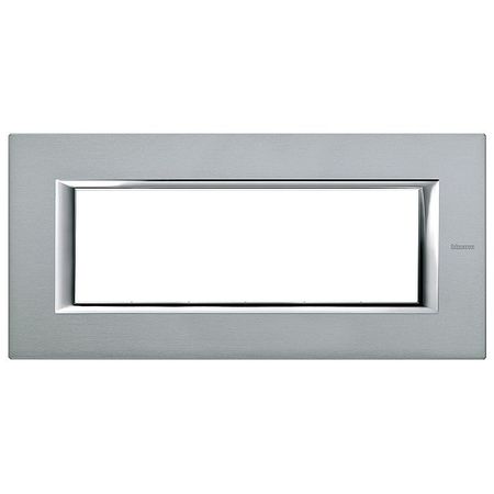 Рамка 6 модулей BTicino AXOLUTE, темное серебро, HA4806AZ