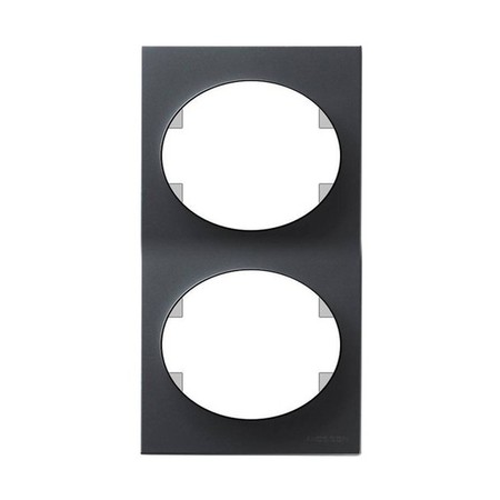 Рамка 2 поста ABB TACTO, вертикальная, антрацит, 5572 AN