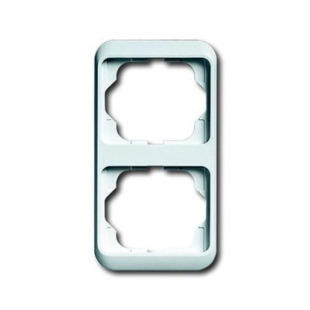 Рамка 2 поста ABB ALPHA NEA, вертикальная, белый матовый, 1754-0-4526