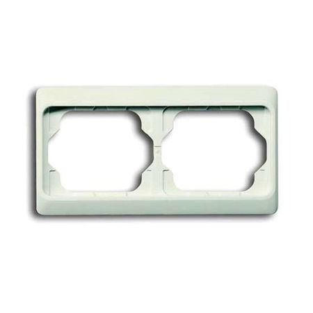 Рамка 2 поста ABB ALPHA EXCLUSIVE, горизонтальная, слоновая кость, 1754-0-3849