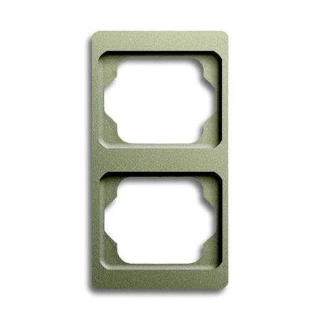 Рамка 2 поста ABB ALPHA EXCLUSIVE, вертикальная, палладий, 1754-0-4117