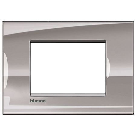 Рамка 3 модуля BTicino LIVING LIGHT, никель, LNA4803NS