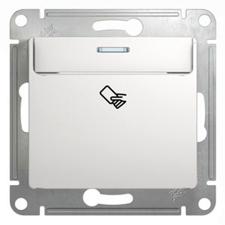 Карточный выключатель Schneider Electric GLOSSA, белый, GSL000169