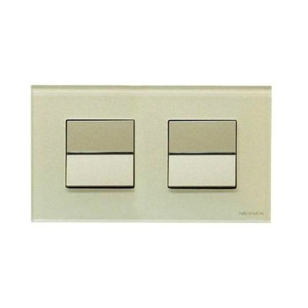 Рамка 2 поста ABB ZENIT, жемчужное стекло, N2272 CP, 2CLA227200N3501