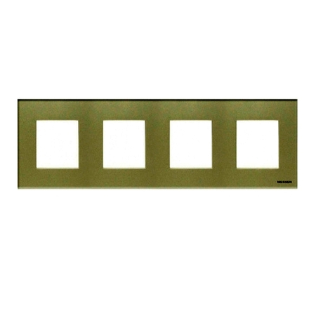 Рамка 4 поста ABB ZENIT, жемчужное стекло, N2274 CP, 2CLA227400N3501