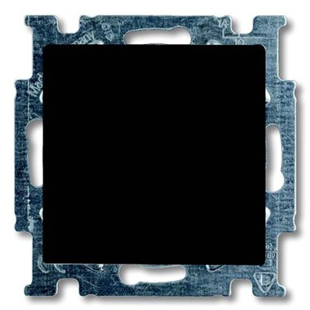 Выключатель 1-клавишный кнопочный ABB BASIC55, château-black, 2026 UC-95-507, 2CKA001413A1095