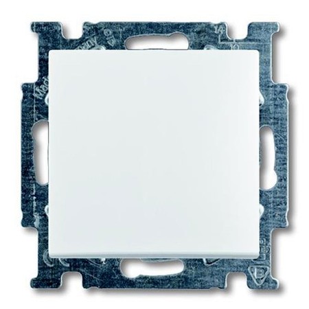 Выключатель 1-клавишный кнопочный ABB BASIC55, chalet-white, 2026 UC-96-507, 2CKA001413A1099