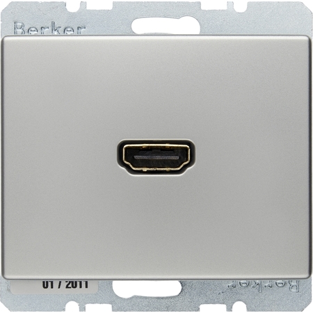 Розетка HDMI Berker ARSYS, стальной, 3315429004