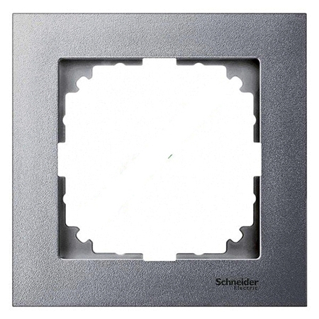Рамка 1 пост Schneider Electric MERTEN M-PURE, алюминий, MTN4010-3660