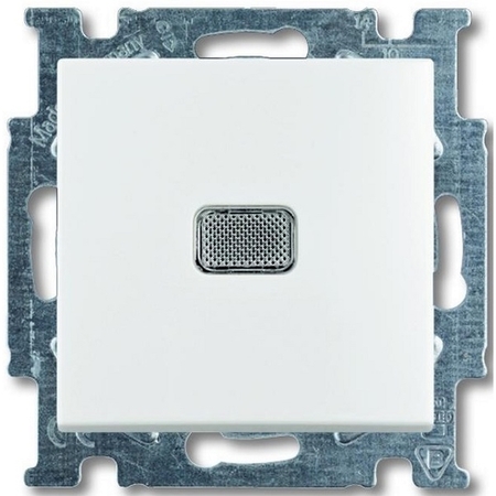 Выключатель 1-клавишный ABB BASIC55 с подсветкой, альпийский белый, 2006//1 UCGL-94-507, 2CKA001012A2153