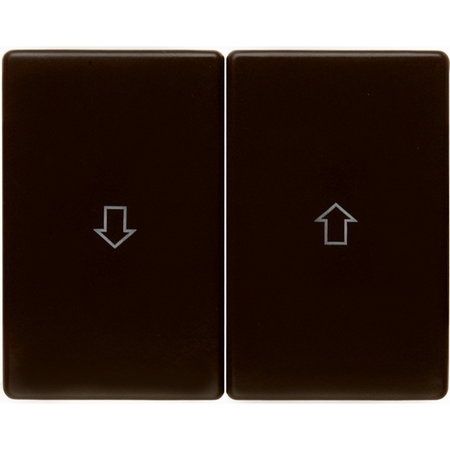 Клавиша для жалюзийного выключателя Berker ARSYS, коричневый блестящий, 14350101