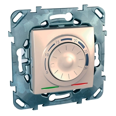 Термостат для теплого пола Schneider Electric UNICA с датчиком температуры воздуха, бежевый, MGU5.501.25ZD