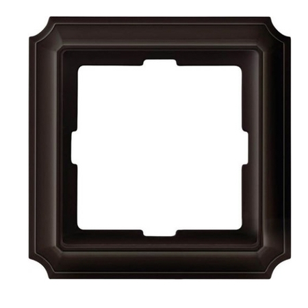 Рамка 1 пост Schneider Electric MERTEN ANTIQUE, темно-коричневый, MTN4010-4715