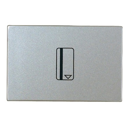 Карточный выключатель двухмодульный ABB ZENIT, электронный, серебристый, N2214.5 PL, 2CLA221450N1301