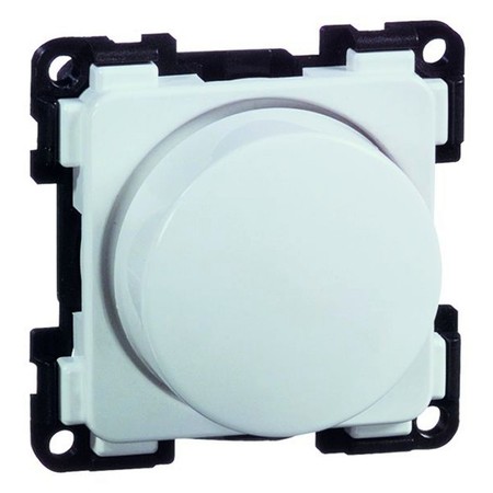 Светорегулятор-переключатель поворотный PEHA by Honeywell COMPACTA, 100 Вт, белый, 604013