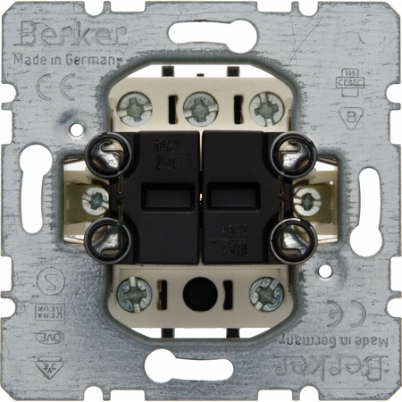 Механизм кнопочного выключателя для жалюзи 2-клавишного Berker Коллекции Berker, 503404