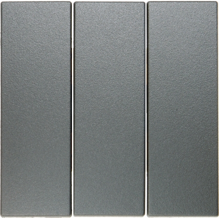 Клавиша тройная Berker, алюминий матовый, 16651404