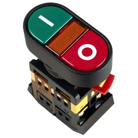 Кнопка IEK APВВ-22N 22 мм, 660/440В, IP40, Красный, BBD10-APBB-K51