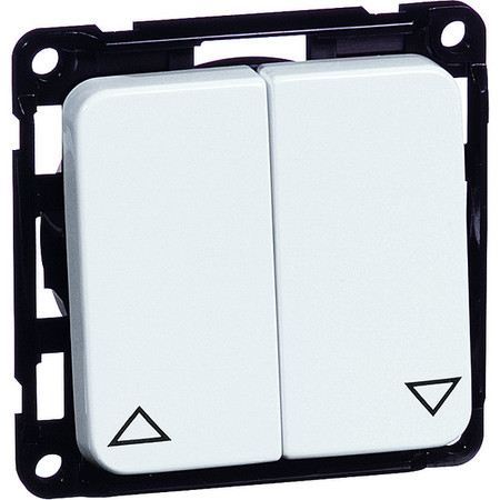 Выключатель для жалюзи 2-клавишный кнопочный PEHA by Honeywell COMPACTA, белый, 603451