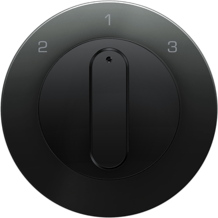 Накладка на поворотный выключатель Berker, черный блестящий, 10842045