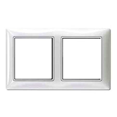 Рамка 2 поста ABB BASIC55, альпийский белый, 2512-94-507, 2CKA001725A1480