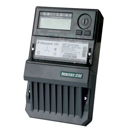 Счетчик электроэнергии многотарифный Инкотекс Меркурий 230 трехфазный 5(7.5)А, ЖКИ, кл.т. 0,5S/1, Меркурий 230 АRT-03 С(R)N