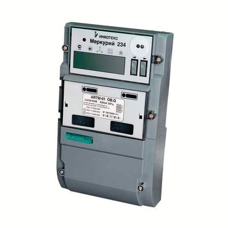 Счетчик электроэнергии многотарифный Инкотекс Меркурий 234 трехфазный 5(10)А, ЖКИ, кл.т. 0,5S/1, Меркурий 234 ART-03 (D)P