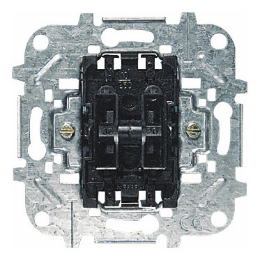 Механизм выключателя 2-клавишного: кнопка + переключатель ABB коллекции Niessen, 8142, 2CLA814200A1001