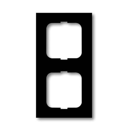 Рамка 2 поста ABB FUTURE LINEAR, черный бархат, 1722-885K-500, 2CKA001754A4534