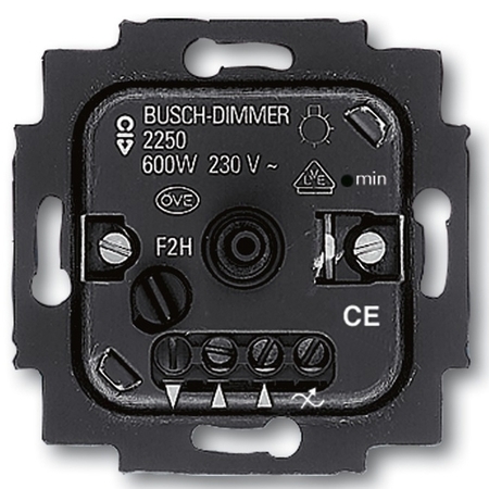 Механизм поворотного светорегулятора-переключателя ABB коллекции BJE, 600 Вт, 2250 U-507, 2CKA006515A0840