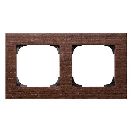 Рамка 2 поста ABB SKY, венге, 8572 WN, 2CLA857200A2101