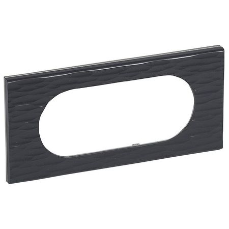 Рамка 4/5 модулей Legrand CELIANE, corian черный рельеф, 069025