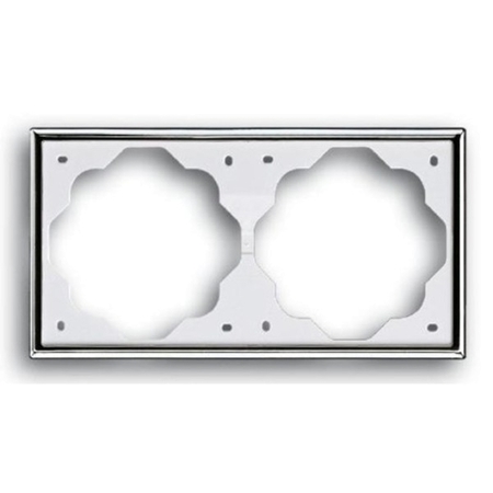 Рамка 2 поста ABB IMPULS, хром, 1722-726, 2CKA001754A4134