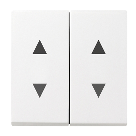 Клавиша для жалюзийного выключателя Gira SYSTEM 55, белый глянцевый, 115003