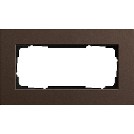 Рамка 2 поста Gira ESPRIT, коричневый, 1002223
