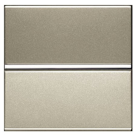 Выключатель 1-клавишный кнопочный ABB ZENIT, шампань, N2204.7 CV, 2CLA220470N1901