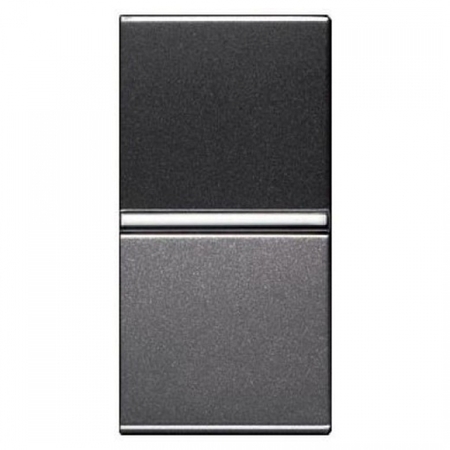 Выключатель 1-клавишный ABB ZENIT, антрацит, N2101 AN, 2CLA210100N1801