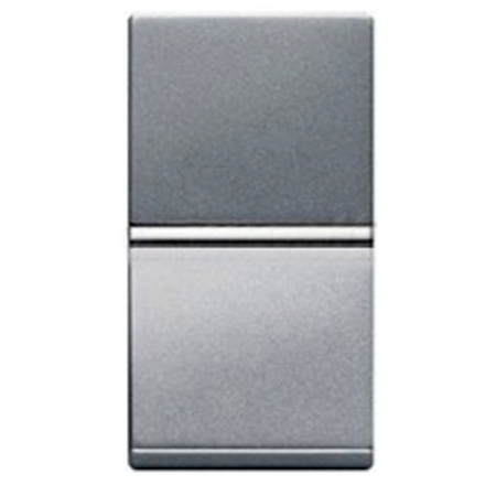 Выключатель 1-клавишный ABB ZENIT, серебристый, N2101 PL, 2CLA210100N1301