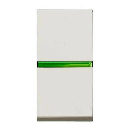 Выключатель 1-клавишный ABB ZENIT с подсветкой, белый, N2101.5 BL, 2CLA210150N1101