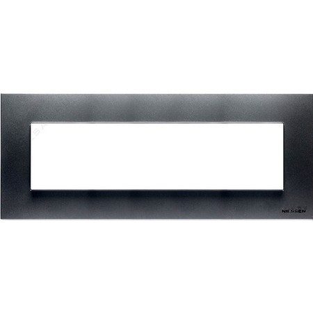 Рамка 7 модулей ABB ZENIT, горизонтальная, серебристый, N2777 PL, 2CLA277700N1301