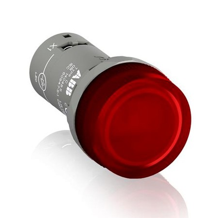 Лампа CL2-520R красная со встроенным светодиодом 220В DC, 1SFA619403R5201